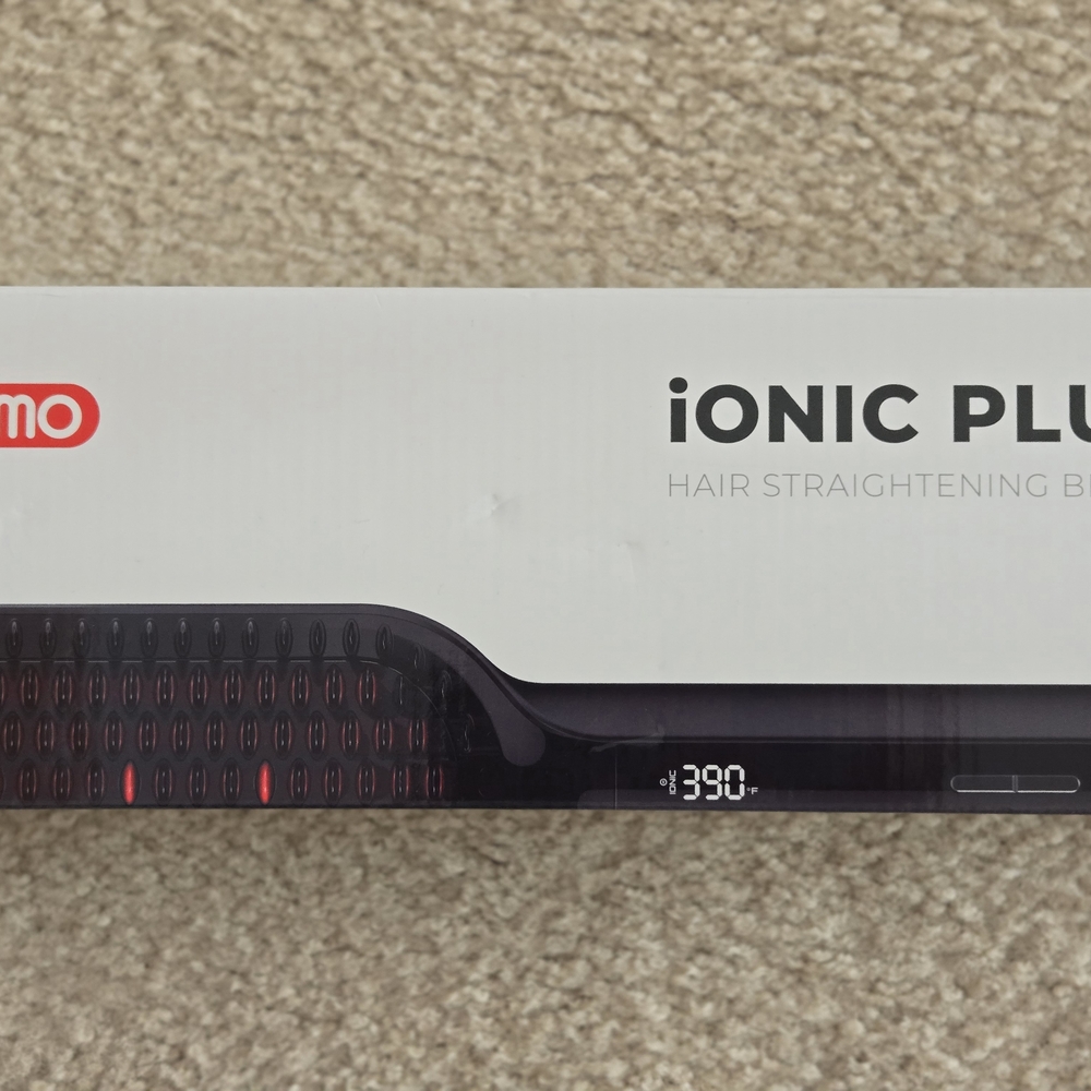 Tymo Ionic Plus Black Hair Straightening Brush